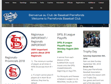 Tablet Screenshot of pierrefondsbaseball.com